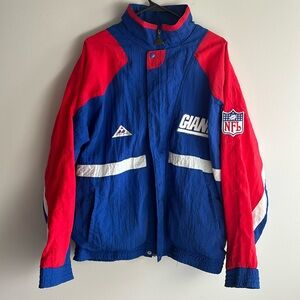90s vintage Apex One NFL New York Giants zip up windbreaker jacket